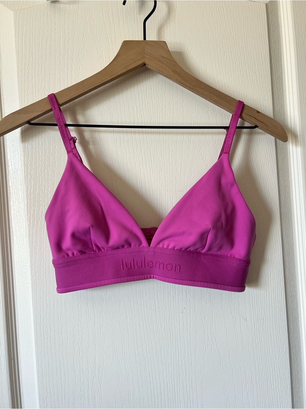 lululemon License to Train Triangle Bra Light Support Pow Pink Women’s 6